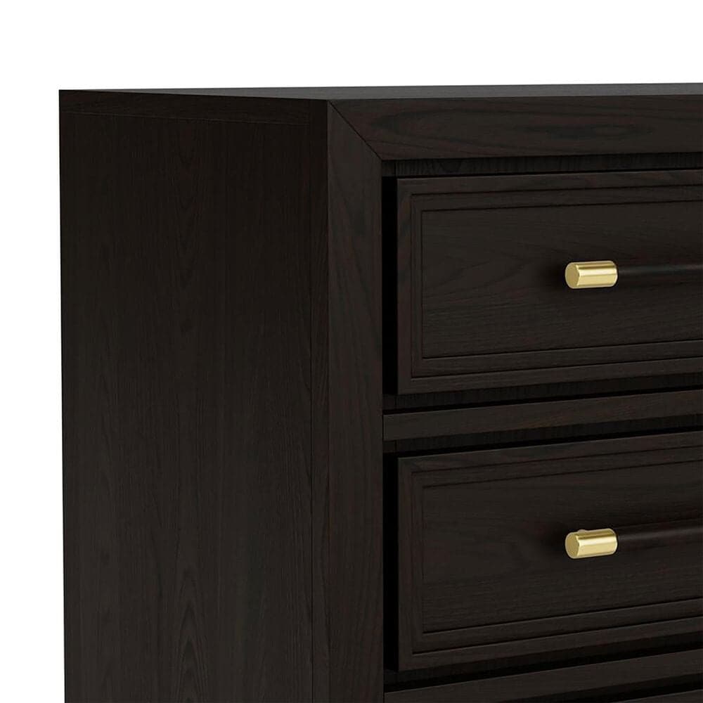 Shannon Hills Lydia 3-Drawer Nightstand in Dark Cabernet with USB Ports, , large