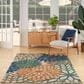 Nourison Aloha 6" x 9" Blue and Green Indoor/Outdoor Area Rug, , large