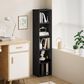 HOMLUX 5-Tier Cube Open Shelf Storage Organizer Bookcase in Blackwood, , large