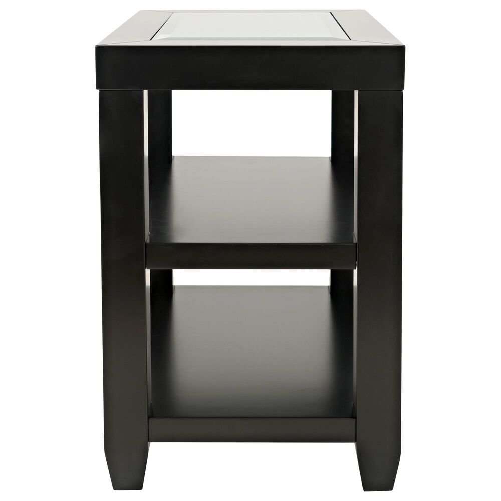 Waltham Urban Icon Chairside Table in Polished Black, , large
