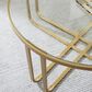 Ashley Milloton 3-Piece Occasional Table Set in Gold and Clear, , large