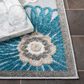 Safavieh Cabana CBN676B 4"5" x 6"5" Beige and Blue Indoor/Outdoor Area Performance Rug, , large