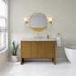 James Martin Hudson 48" Single Bathroom Vanity in Honey Oak with 3 cm Siberian Silestone Top, Rectangular Sink and FreePower Wireless Charger, , large