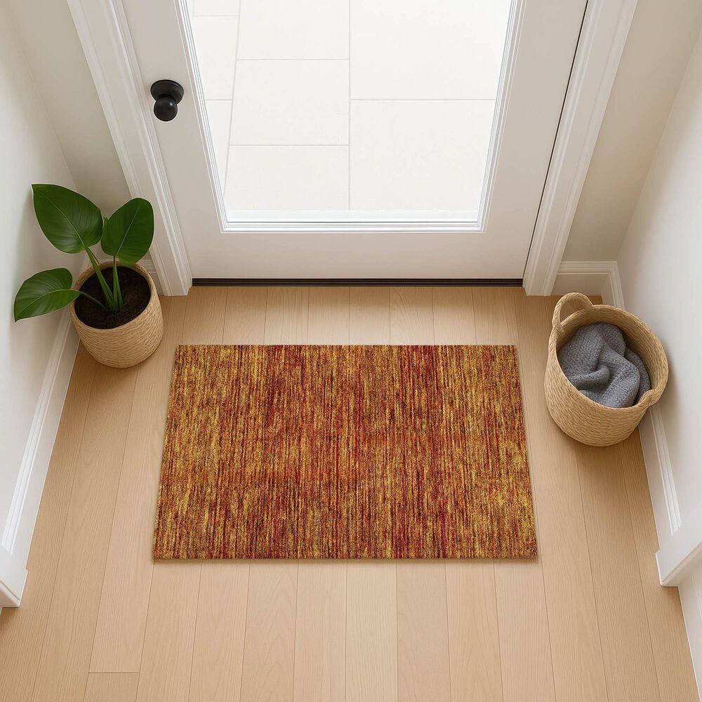 Dalyn Rug Company Soft Essentials Solid Terracotta 2'6" x 3'10" Indoor/Outdoor Area Rug, , large