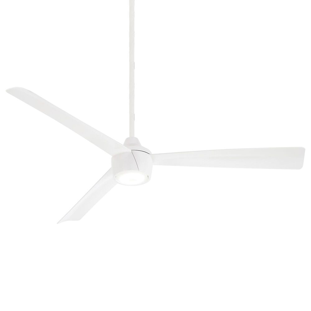 Minka-Aire Skinnie 56" Indoor/Outdoor Ceiling Fan with LED Light in Flat White, , large