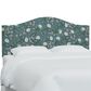 Rifle Paper Co Crafted by Cloth & Company Mayfair Twin Headboard in Peonies Emerald, , large