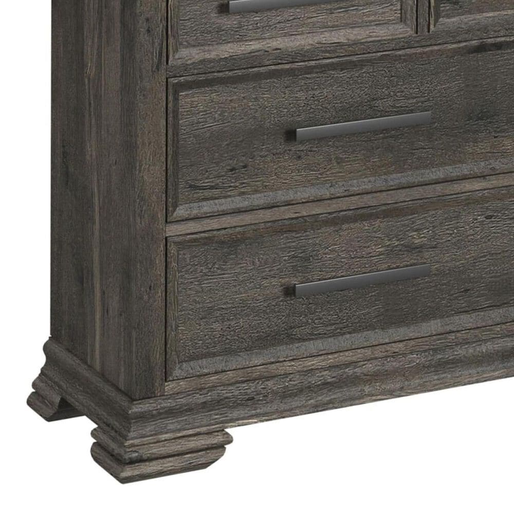 Mayberry Hill Park Ridge 9-Drawer Dresser and Mirror in Charcoal, , large
