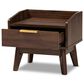 Baxton Studio Lena 1-Drawer Nightstand in Walnut Brown, , large