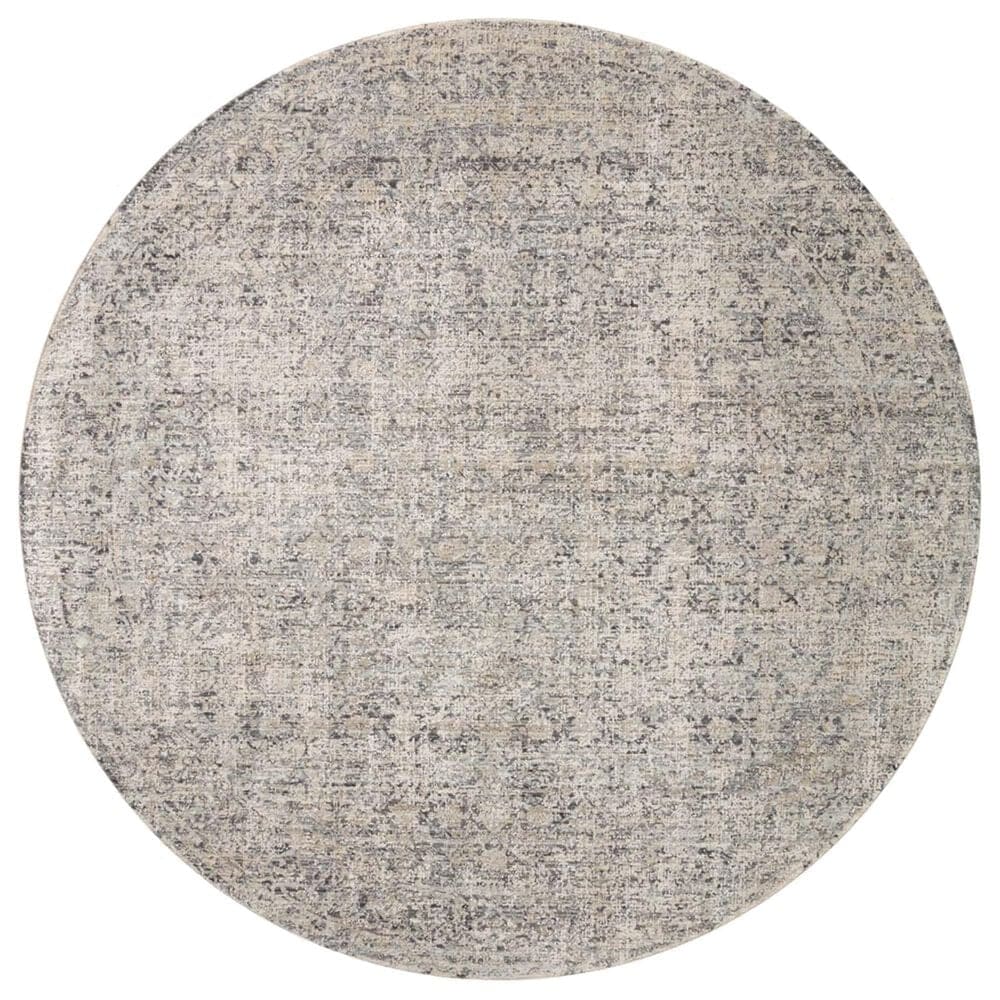 Amber Lewis x Loloi Alie 7"10" Round Stone and Mist Area Rug, , large