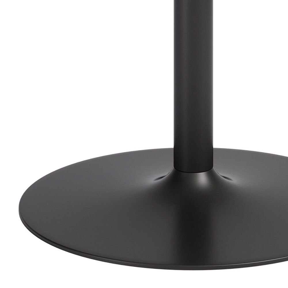 Zuo Modern Batu 35" Round Dining Table in Gray, Black and White - Table Only, , large
