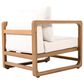 Hearth and Haven 2-Piece Patio Chat Set with Cross-Stretcher Base in Beige, , large