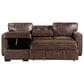 Global Furniture USA Reversible Pull-Out Sofa Bed with Chaise in Coffee, , large