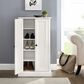 Crosley Furniture Seaside Accent Cabinet in White, , large