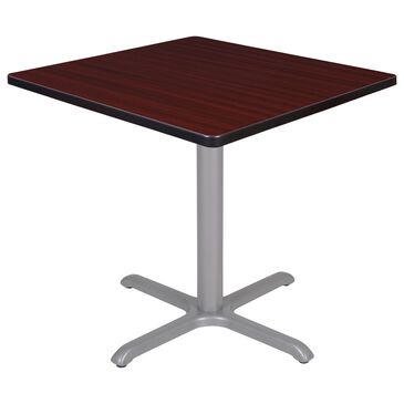 Regency Global Sourcing Cain 30" Square Dining Table in Grey and Mahogany - Table Only, , large