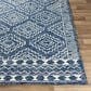Surya Granada GND-2322 8" x 10" Dark Blue, Denim and Ivory Area Rug, , large