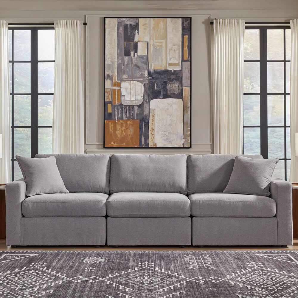 Ashley Modmax 3-Piece Stationary Sofa in Granite, , large