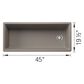 Blanco Inteos 45" Undermount Single Bowl Kitchen Sink in Truffle, , large
