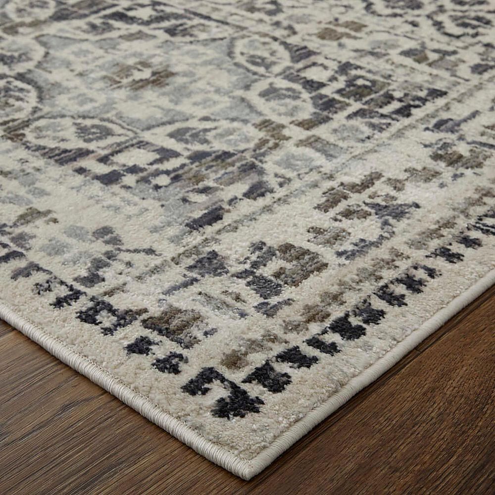 Feizy Kano 7&#39;10&quot; x 10&#39; Gray and Ivory Area Rug, , large