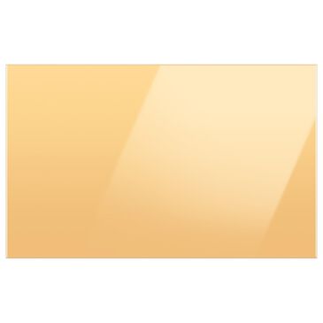 Samsung Bespoke 4-Door French Door Refrigerator Bottom Panel in Sunrise Yellow Glass, , large