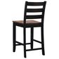 Linon Home Decor Colm Counter Stool in Black and Warm Brown, , large