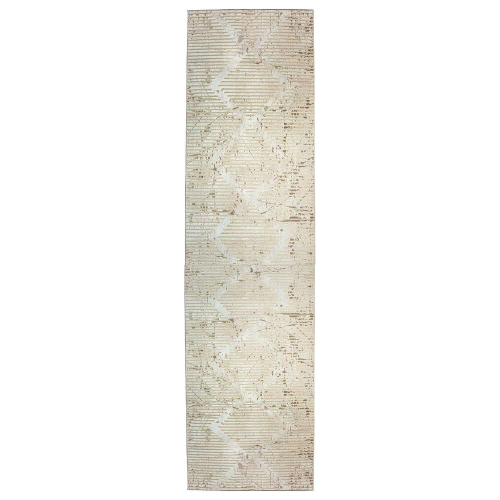 Radici USA Davide Geometric 2"2" x 7"7" Beige Area Rug, , large