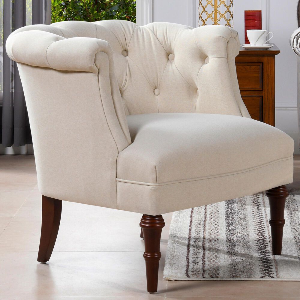 Jennifer Taylor Home Katherine Accent Chair in Sky Neutral Beige, , large