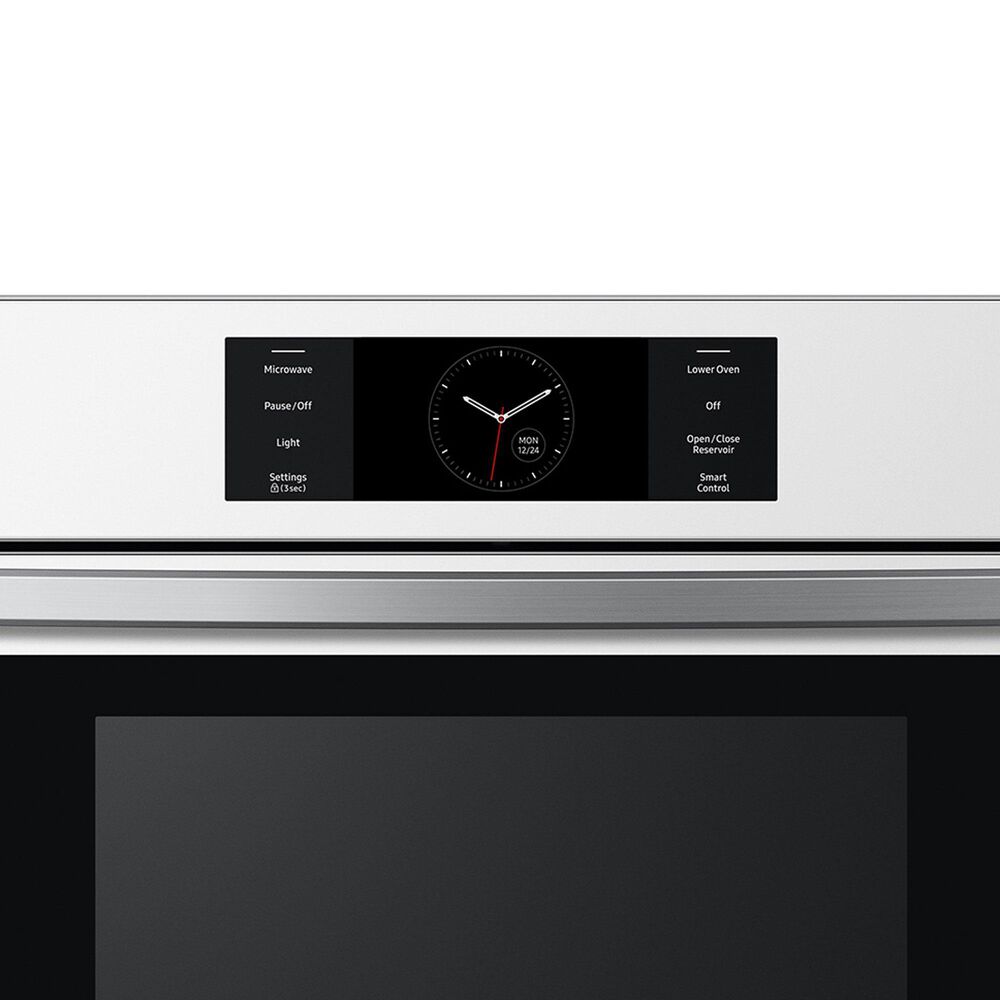 Samsung Bespoke 2-Piece Kitchen Package with White Bespoke 30" Combination Wall Oven and Stainless Steel 30" Gas Cooktop, , large