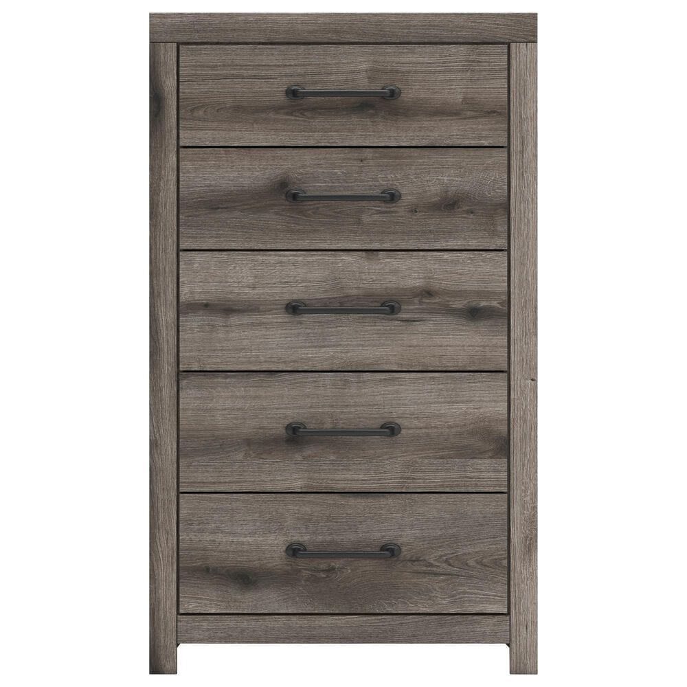 Ashley Graystorm 5-Drawer Chest in Weathered Gray, , large