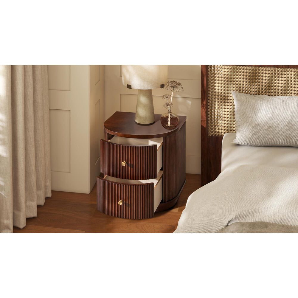 Jennifer Taylor Home Valentine Side Table in Dark Walnut, , large