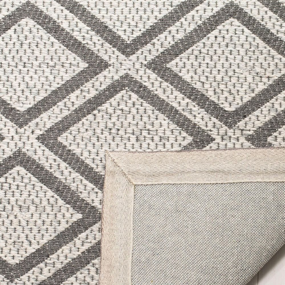 Safavieh Micro-Loop 2&#39;3&quot; x 7&#39; Silver and Dark Grey Runner, , large