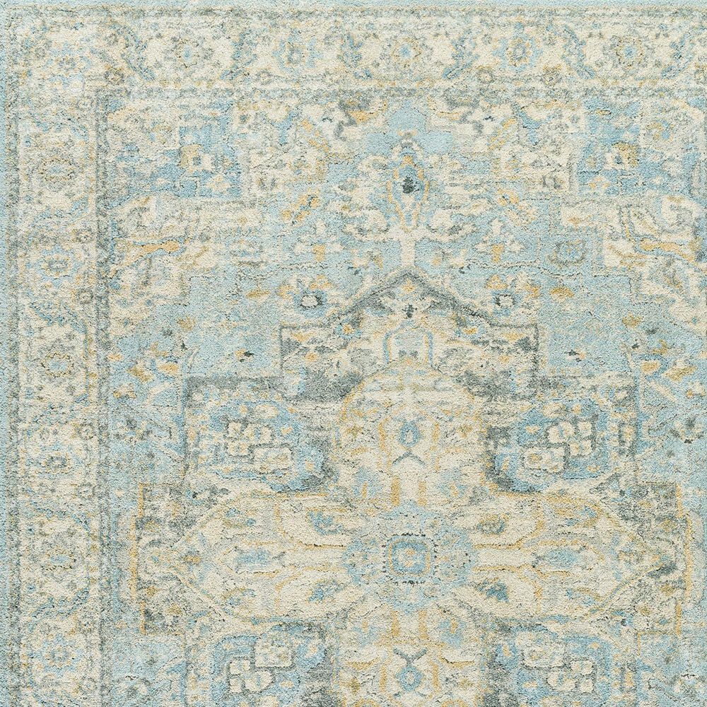 Surya Avellino 6&#39;7&quot; x 9&#39;2&quot; Light Beige, Pale Blue, Gray, Denim, Tan, Deep Teal and Light Olive Area Rug, , large
