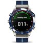 Garmin MARQ 2 Captain AMOLED Smartwatch Silver Grade 5 Titanium Bezel Case with Blue Nylon Band, , large
