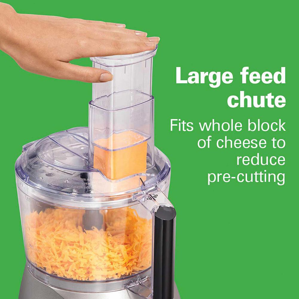 Hamilton Beach 10Cup ChefPrep Food Processor with Extra Crinkle Cut and Fine Shred Blade in