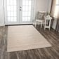 RIZZY Taylor Striped 8"6" x 11"6" Ivory Area Rug, , large