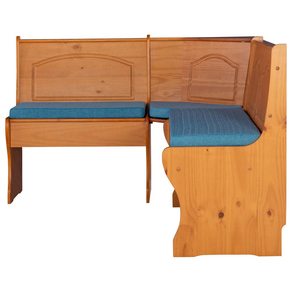 Linon Home Decor Chelsea 4-Piece Cushion Set in Blue, , large