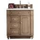 James Martin Vanities Bristol 30" Single Bathroom Vanity in Whitewashed Walnut with 3 cm Eternal Jasmine Pearl Quartz Top and Rectangle Sink, , large