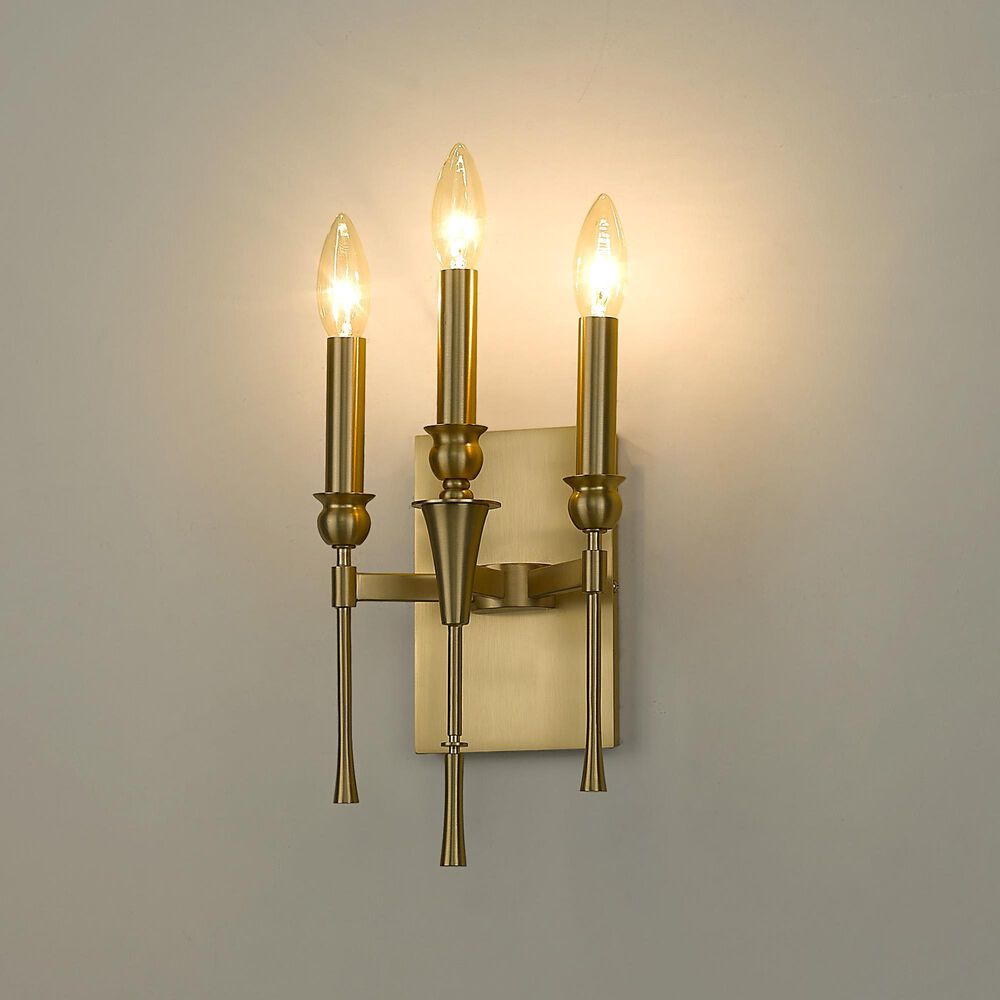 Golden Lighting Landon 3-Light Wall Sconce in Brushed Champagne Bronze, , large