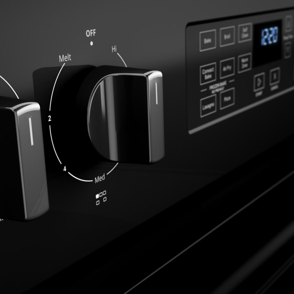 Whirlpool 5.3 Cu. Ft. Electric Range 5-in-1 Air Fry Oven in Black, , large