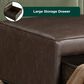 Lifestyle Solutions Hailey Storage Ottoman in Brown, , large