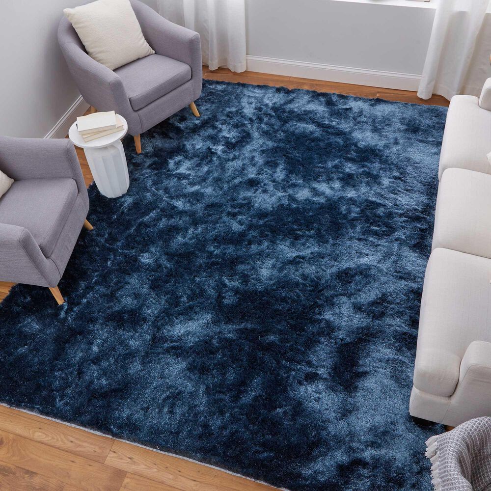 Feizy Indochine 7&#39;6&quot; x 9&#39;6&quot; Blue Area Rug, , large