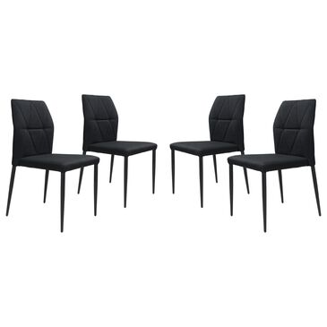 Zuo Modern Revolution Dining Chair in Black (Set of 4), , large
