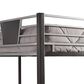 Ashley Dinsmore Twin over Twin Bunk Bed with Ladder in Black/Gray, , large