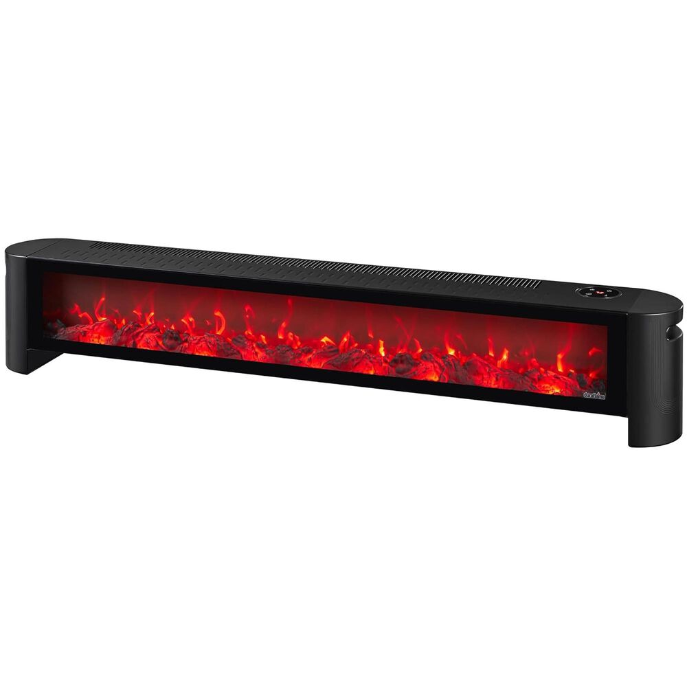 Classic Flame Duraflame 1500-Watt Electric Baseboard Space Heater with Thermostat and Remote Control, , large