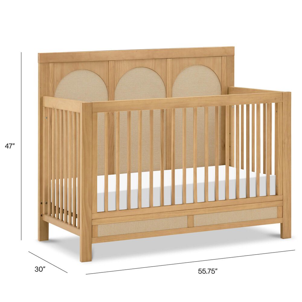 New Haus Eloise 4-In-1 Convertible Crib in Honey, , large