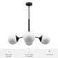 Hunter Hepburn 4-Light Chandelier in Matte Black, , large
