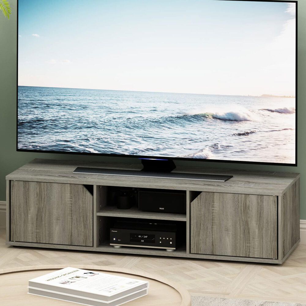 HOMLUX 47.2" TV Stand with 2-Door in French Oak, , large
