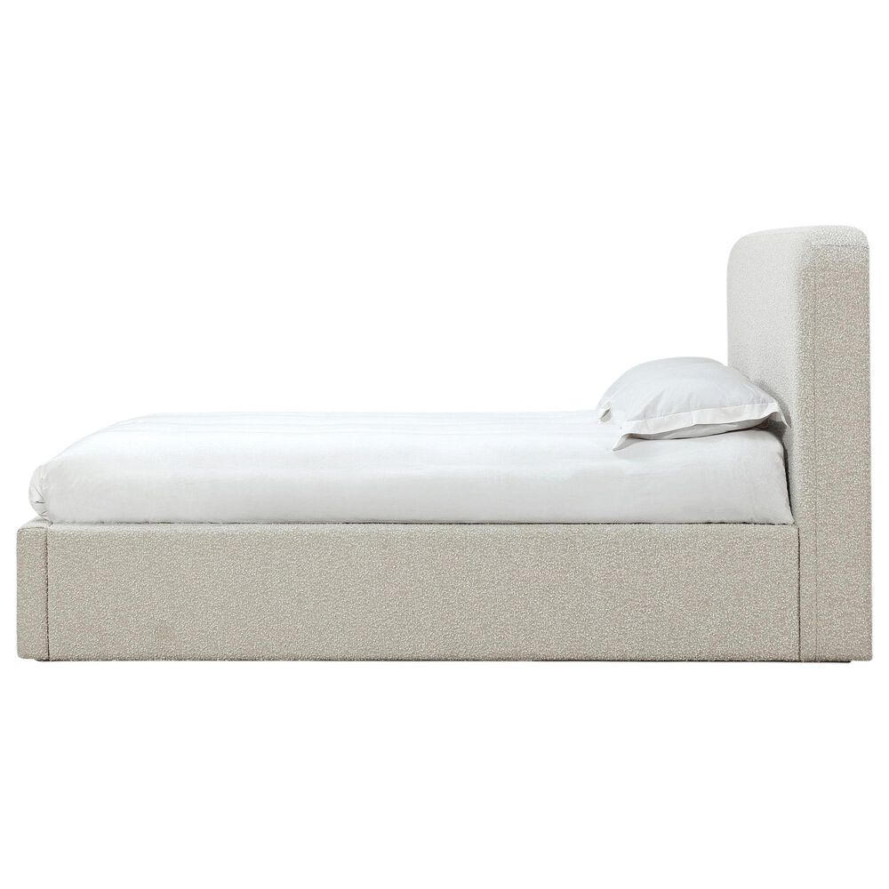 37B Virgil Queen Upholstered Platform Bed in Ricotta Boucle, , large