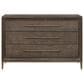 Furniture Worldwide Montclair 3 Drawer Chest in Cocoa and Smoked Gold, , large