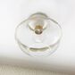 Mitzi Lighting Alaina 1-Light Semi-Flush with Soft Cream Shade in Aged Brass, , large