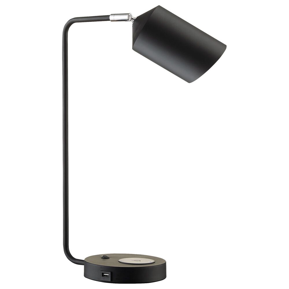 Anthony California 21" Table Lamp in Mate Black, , large